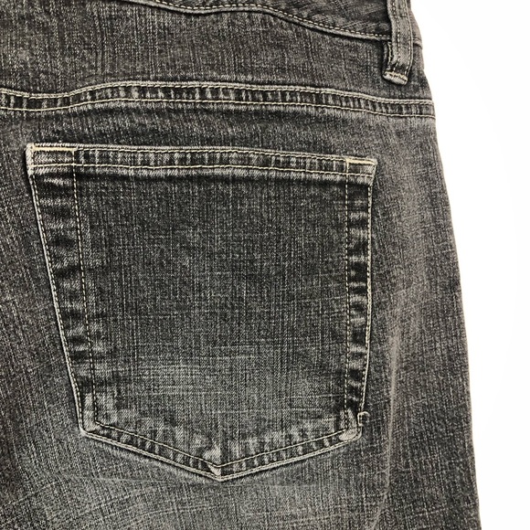 Ann Taylor Loft Stretch Denim Jeans Distressed Black - Picture 4 of 9